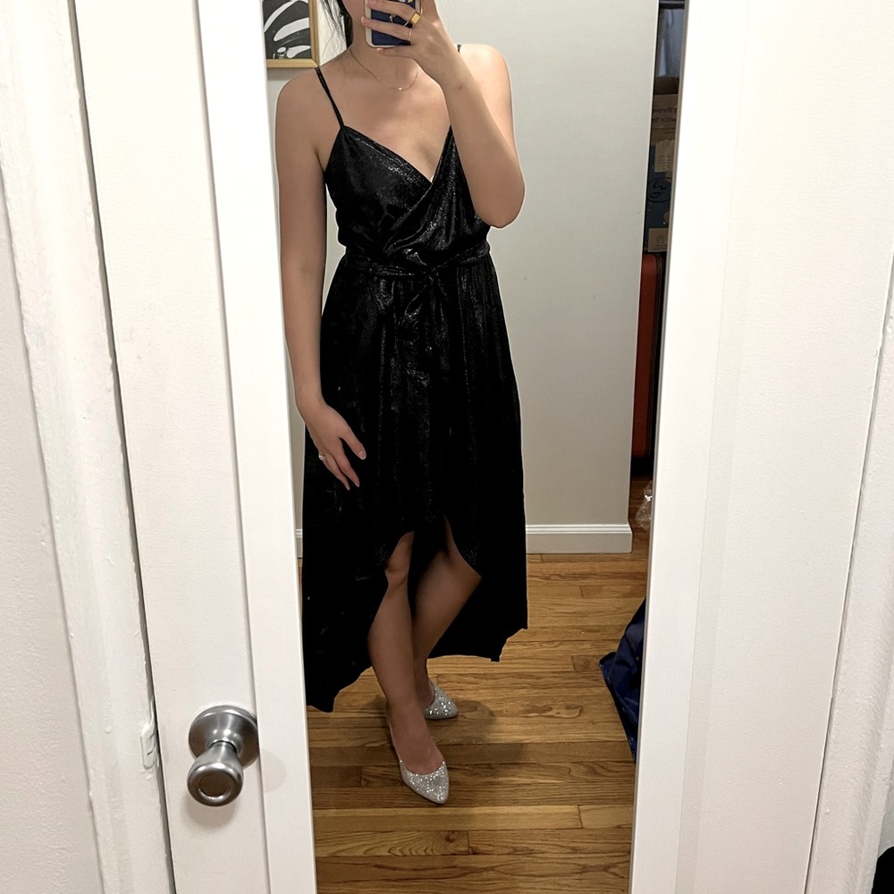 Sparkling black cocktail dress